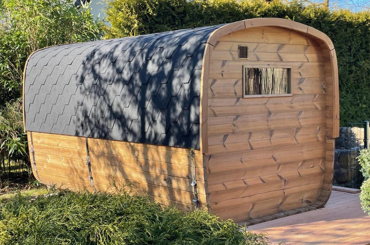 Ferienhaus Blaumond Mit Gartensauna Wandlitz Eksteriør billede